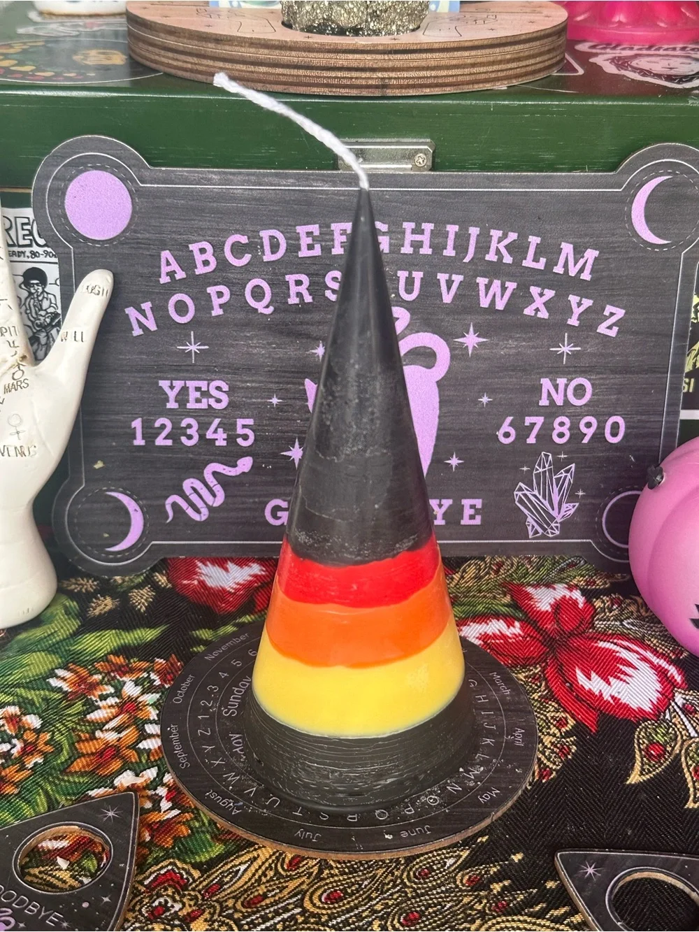 Witch’s Bonfire Cone Candle